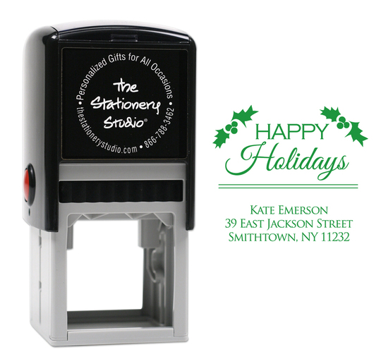 Happy Holidays Self-Inking Stamper